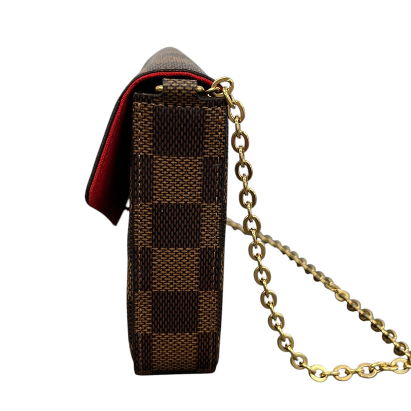 Women's Damier Ebene Félicie Pochette Handbag Brown