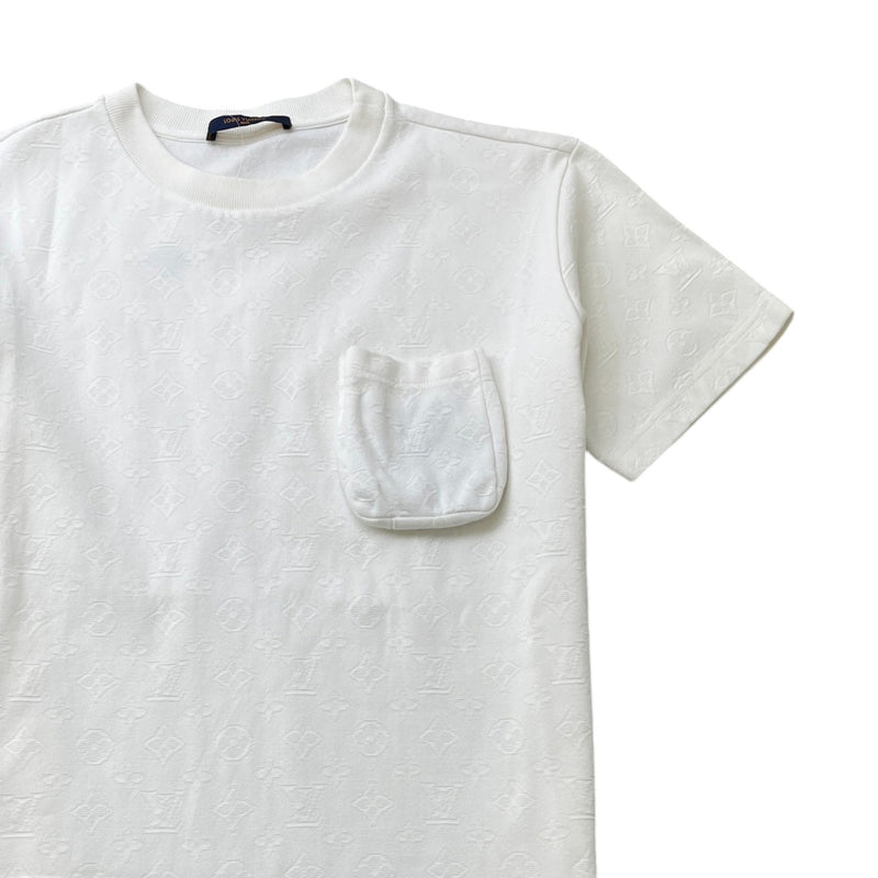 Men's Monogram Pocket T-Shirt White Size M