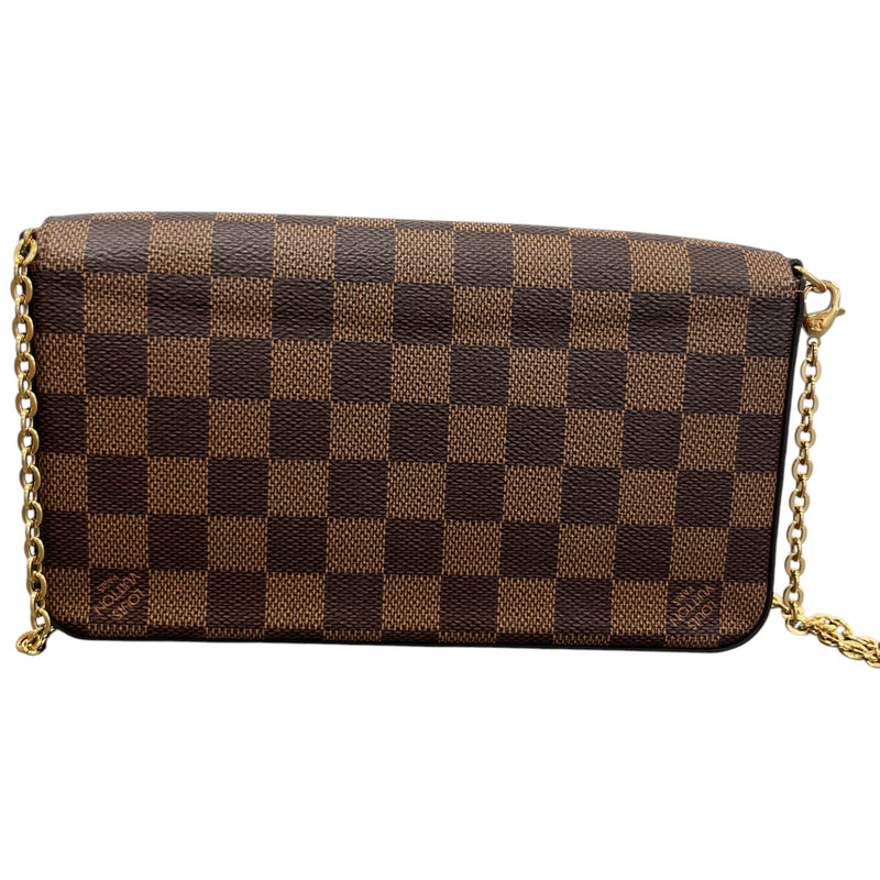 Women's Damier Ebene Félicie Pochette Handbag Brown