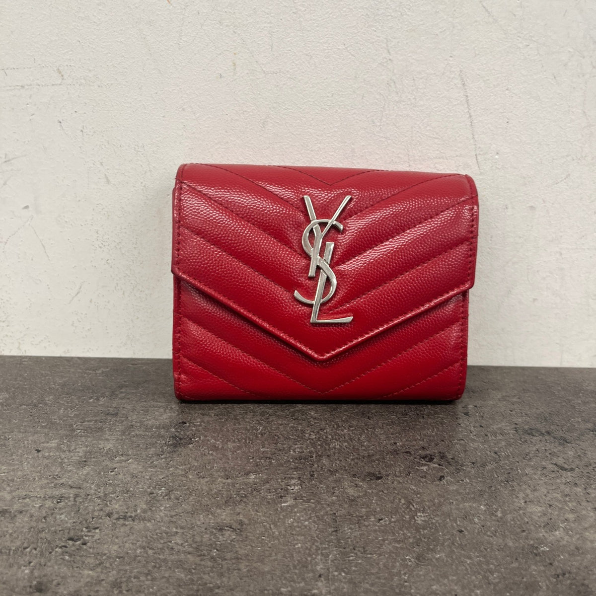 Women's Cassandre Small Envelope Wallet Red - Photo 13