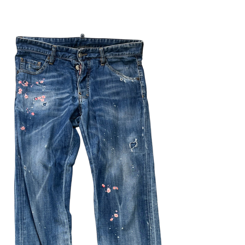 Men's Embroidered Cool Guy Jeans Blue Size IT 48 / UK 32