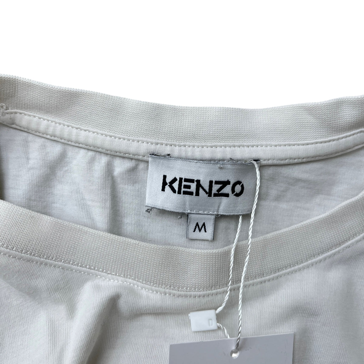 Men's Tiger Logo T-Shirt White Size M - Photo 7