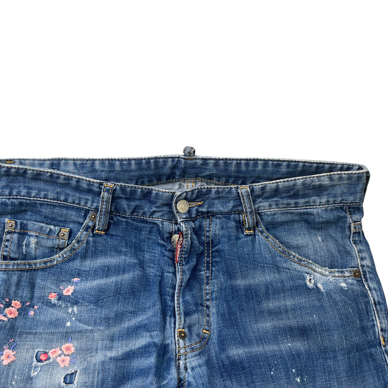 Men's Embroidered Cool Guy Jeans Blue Size IT 48 / UK 32