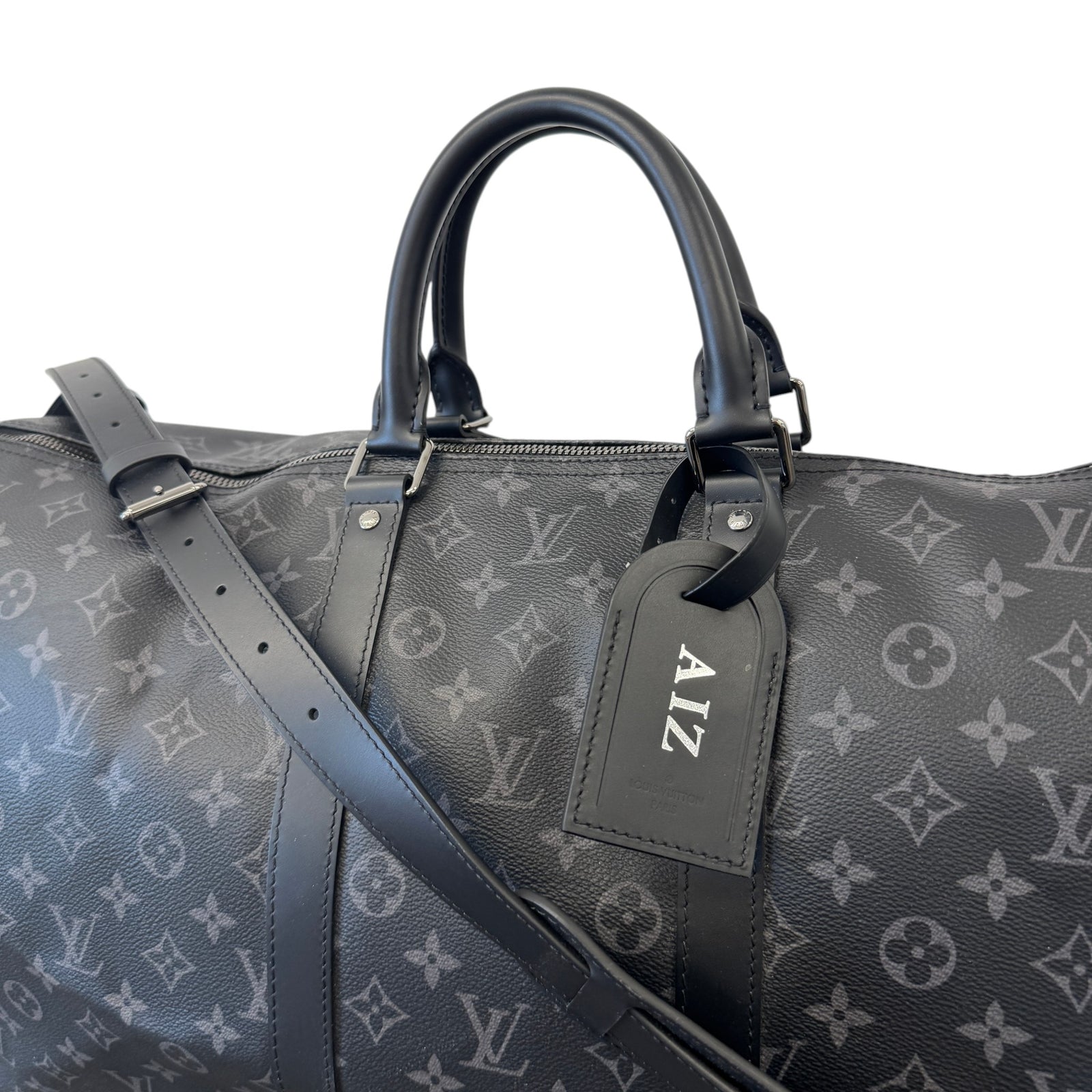 Men's Keepall Bandoulière 55 Bag Black - Photo 6