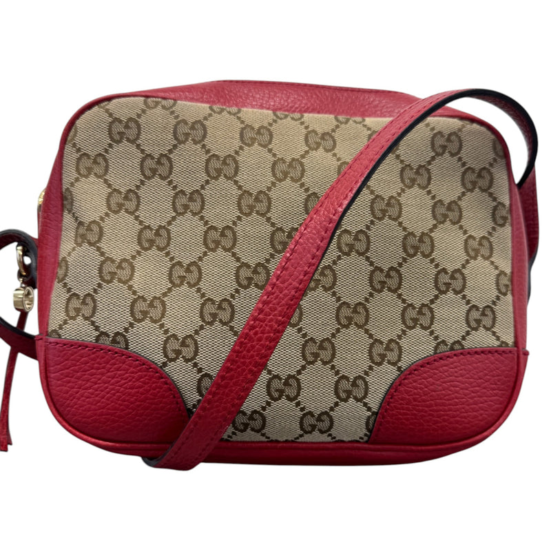 Women's GG Supreme Camera Crossbody Bag Red