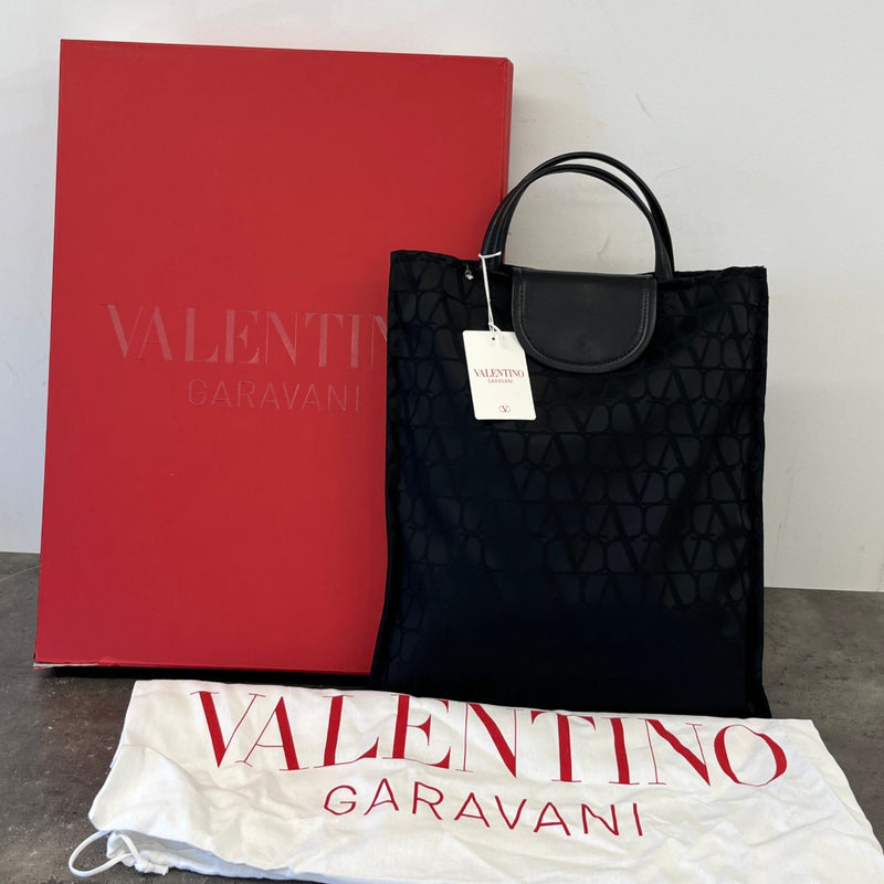 Women's Monogram Tote Bag Black