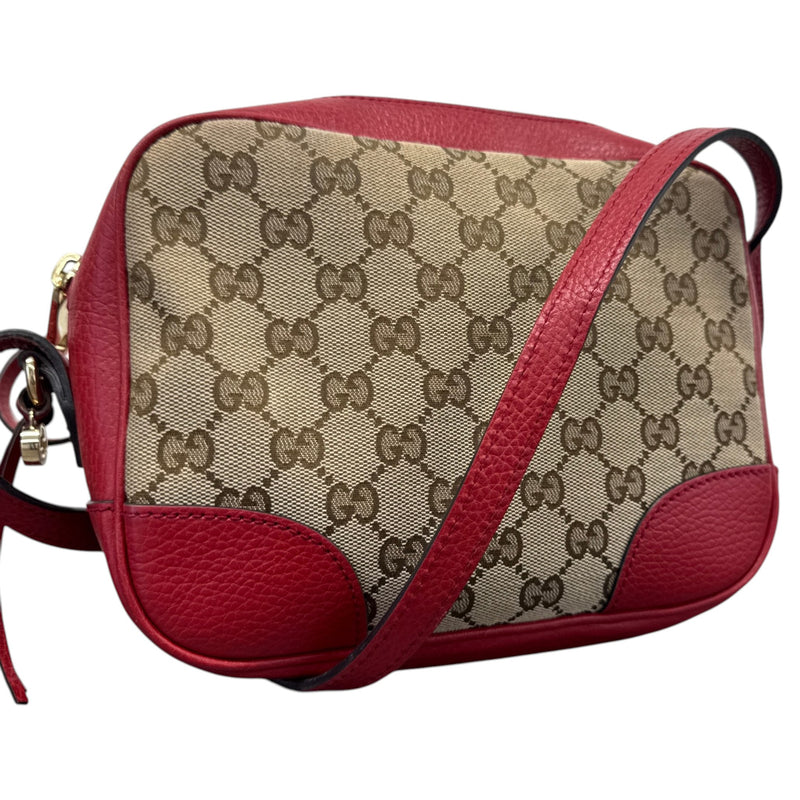 Women's GG Supreme Camera Crossbody Bag Red