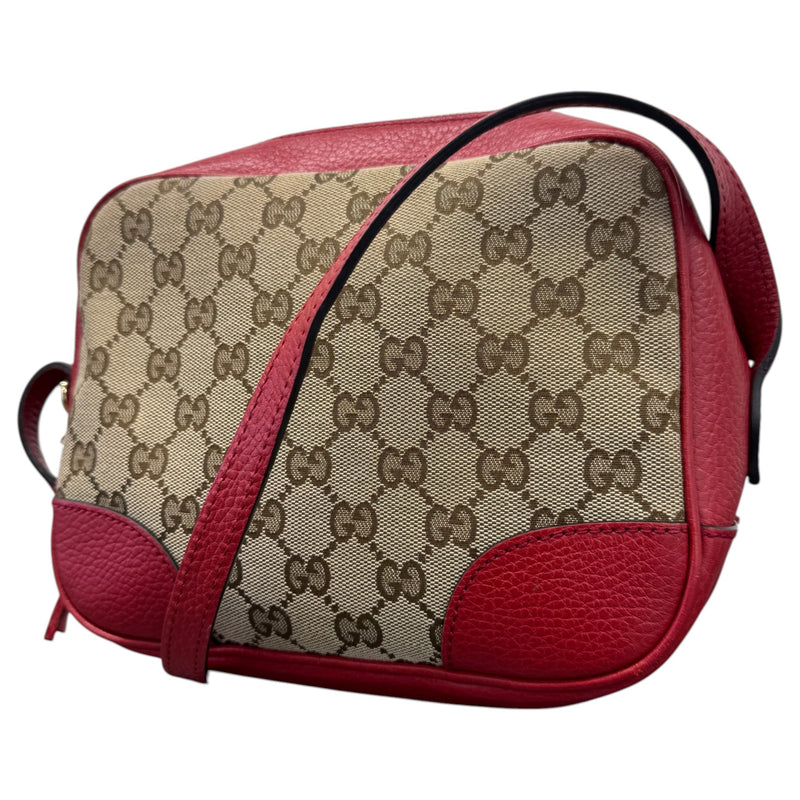 Women's GG Supreme Camera Crossbody Bag Red