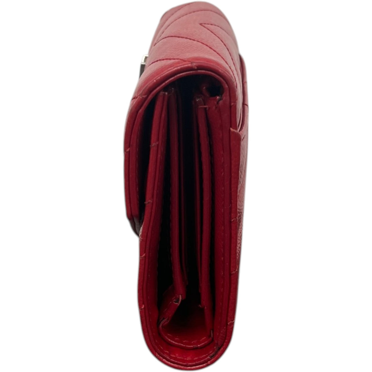 Women's Cassandre Small Envelope Wallet Red - Photo 8