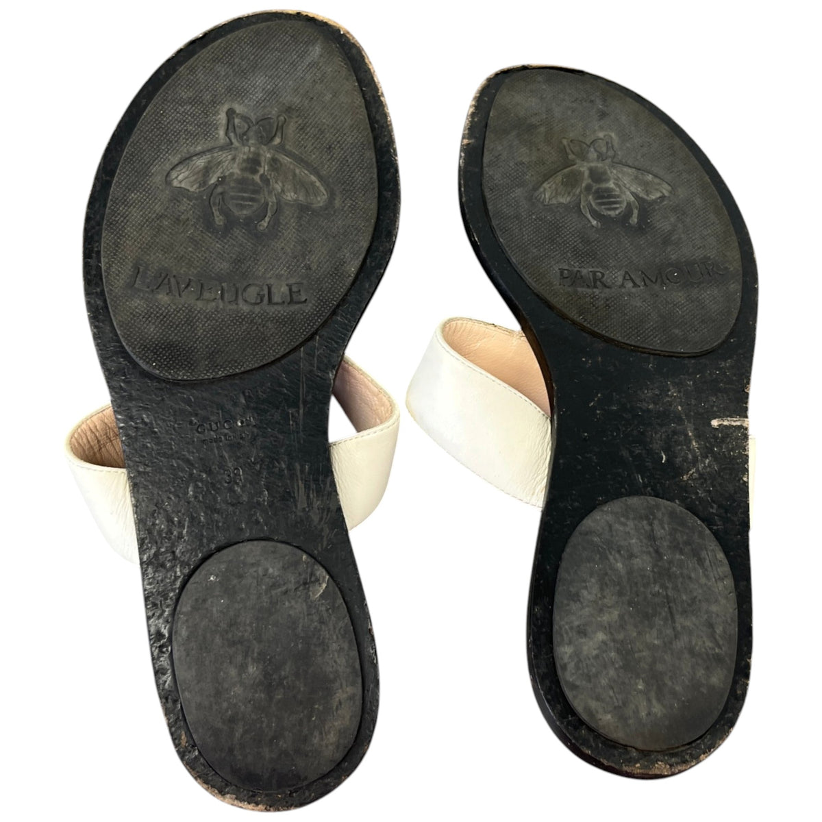 Women's Thong Flat Marmont Double G Sandals White Size UK 6 / EU 39 - Photo 10