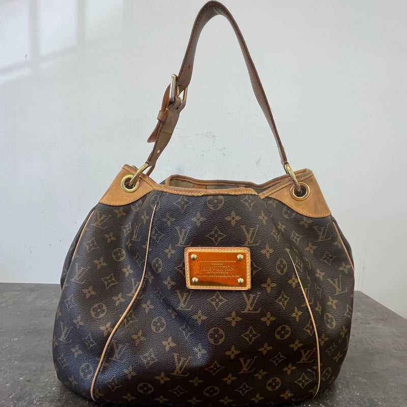 Women's Monogram Canvas Galliera Hobo Bag Brown