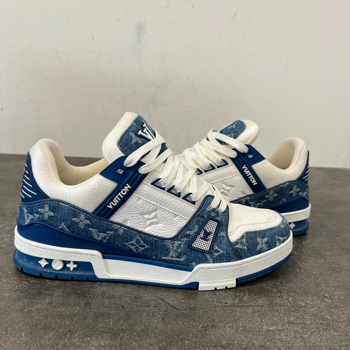 Men's LV Low Trainers White Size UK 9 / EU 43 - Photo 12