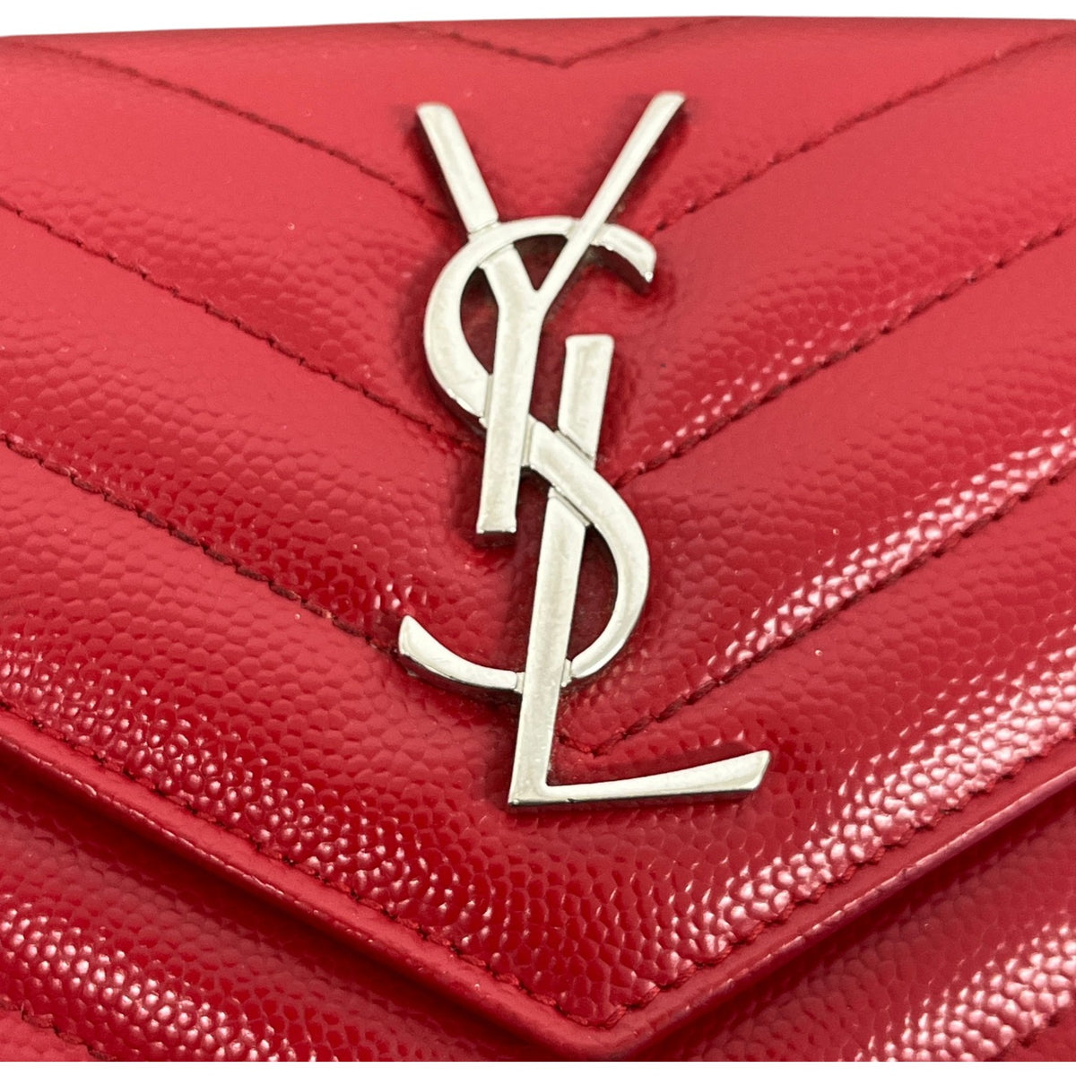 Women's Cassandre Small Envelope Wallet Red - Photo 11