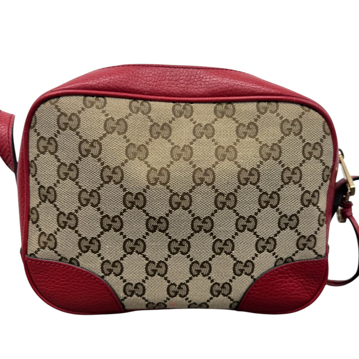 Women's GG Supreme Camera Crossbody Bag Red - Photo 3