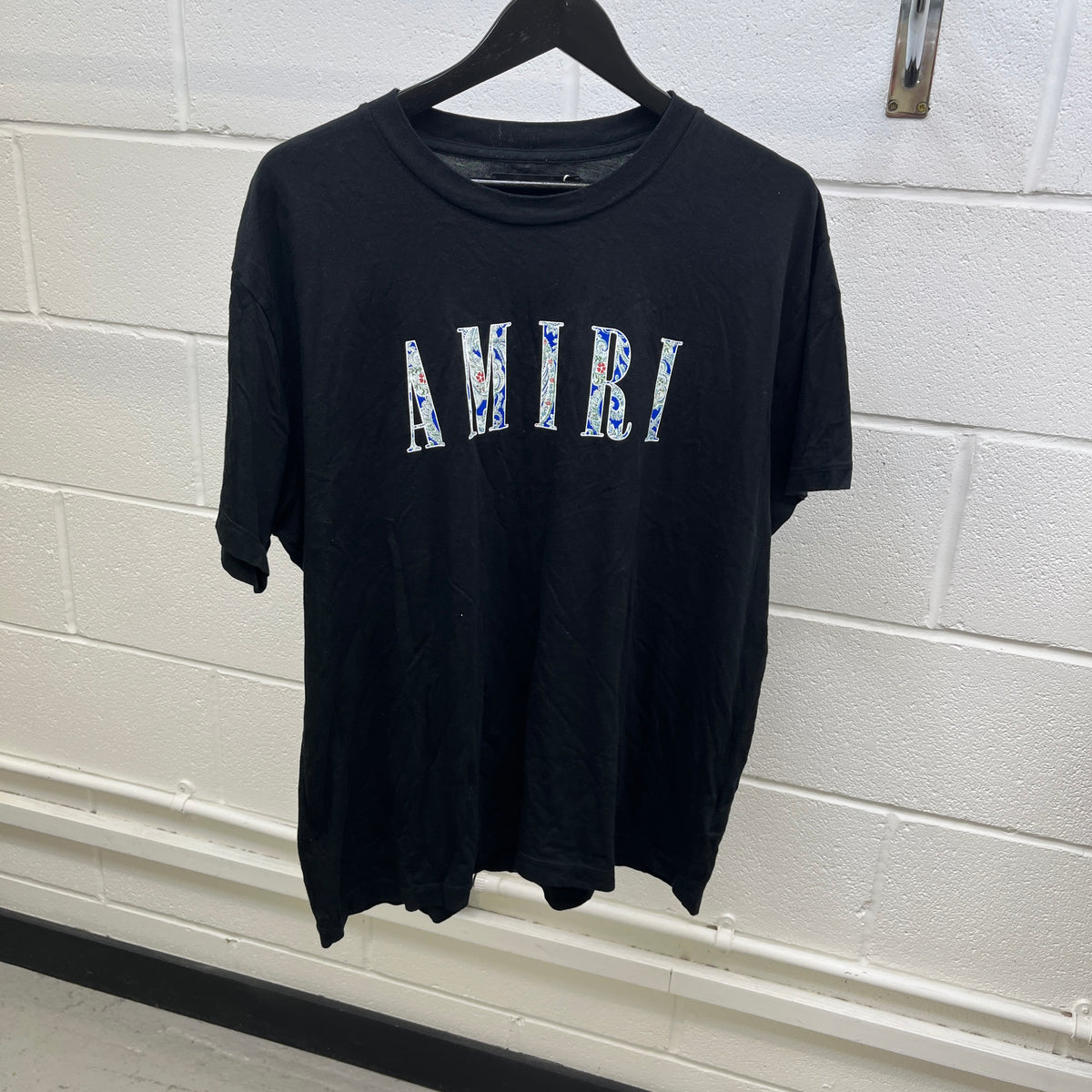 Men's Core Paisley Logo T-Shirt Black Size L - Photo 9