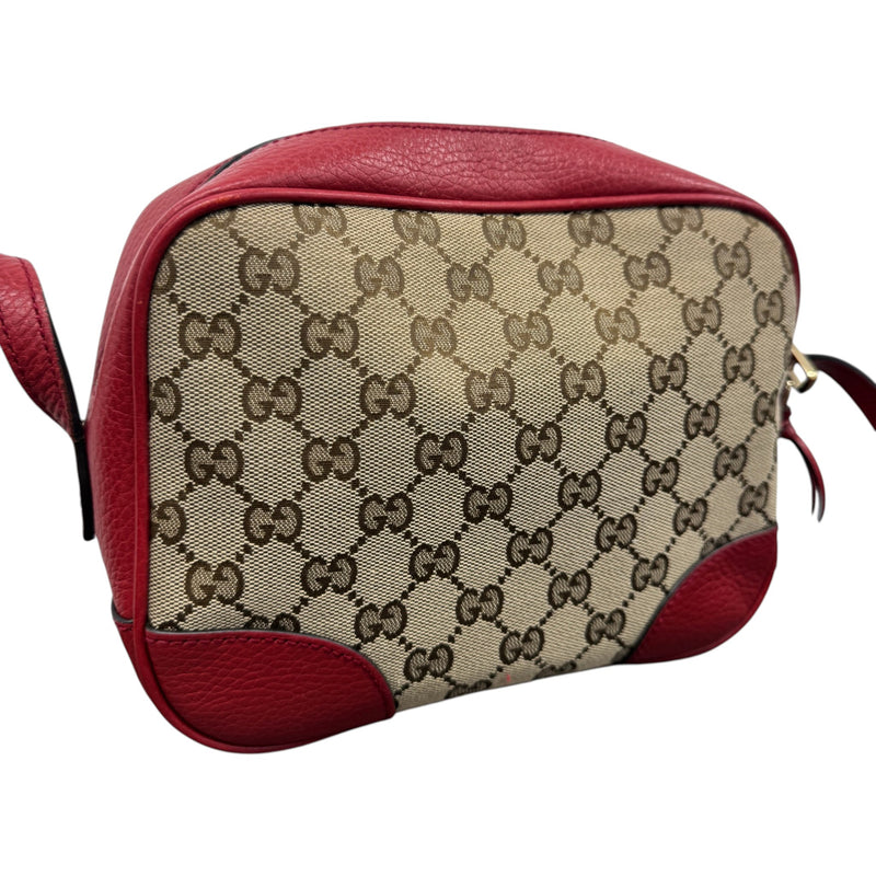 Women's GG Supreme Camera Crossbody Bag Red