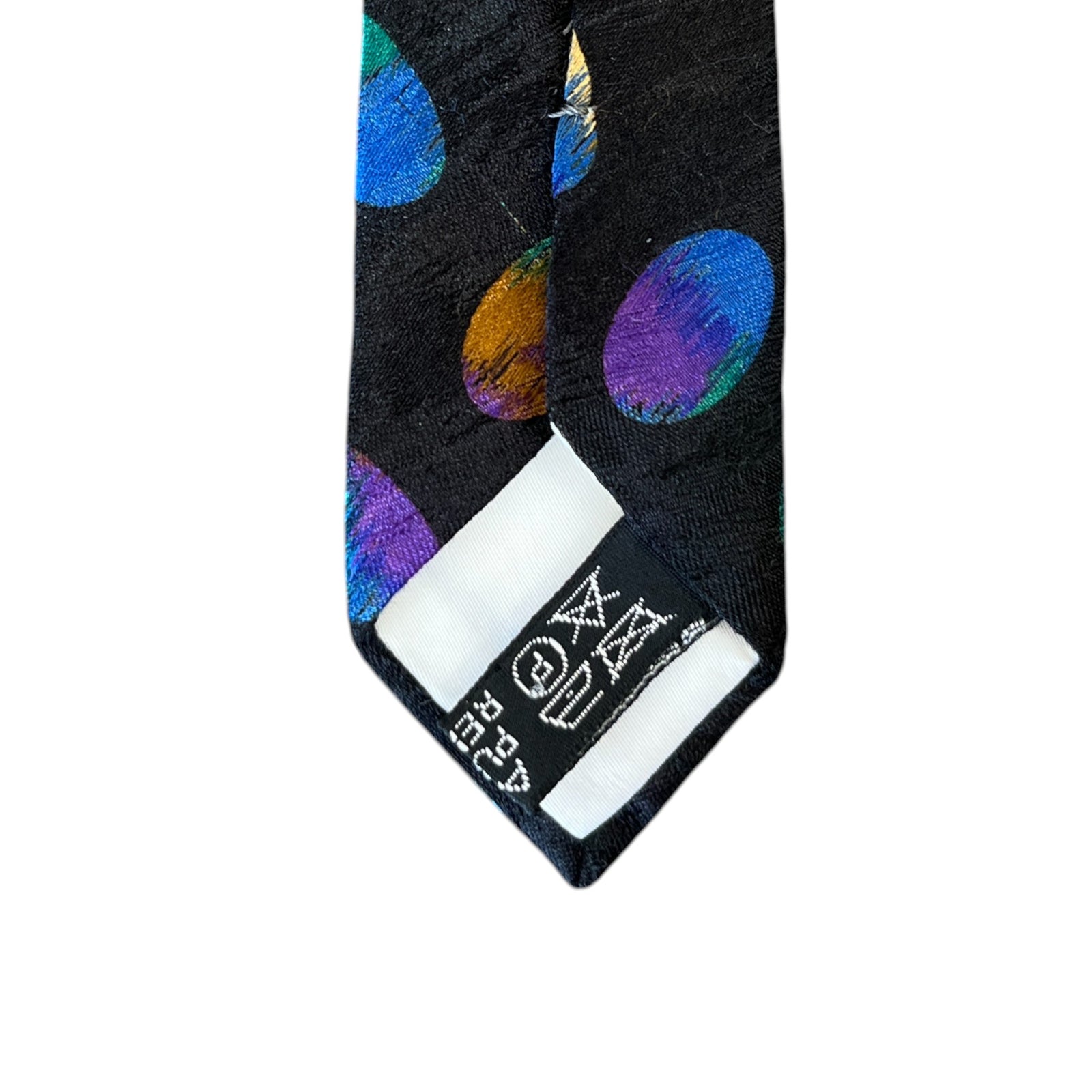 Men's Multicolour Tie Black - Photo 5