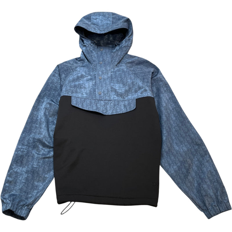Dior Men's Oblique Jacquard Anorak Windbreaker Navy Size L