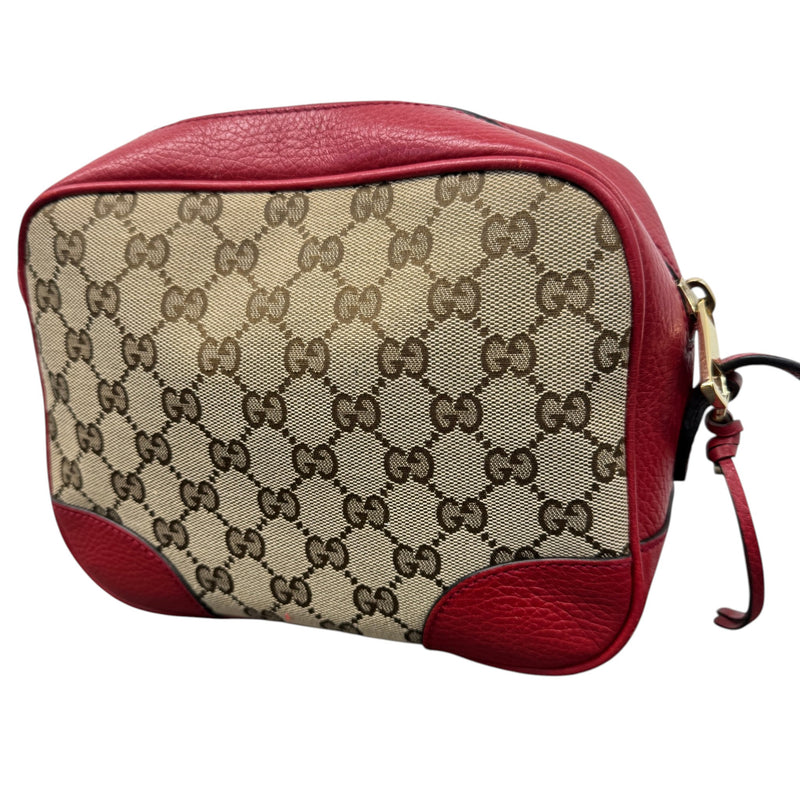 Women's GG Supreme Camera Crossbody Bag Red