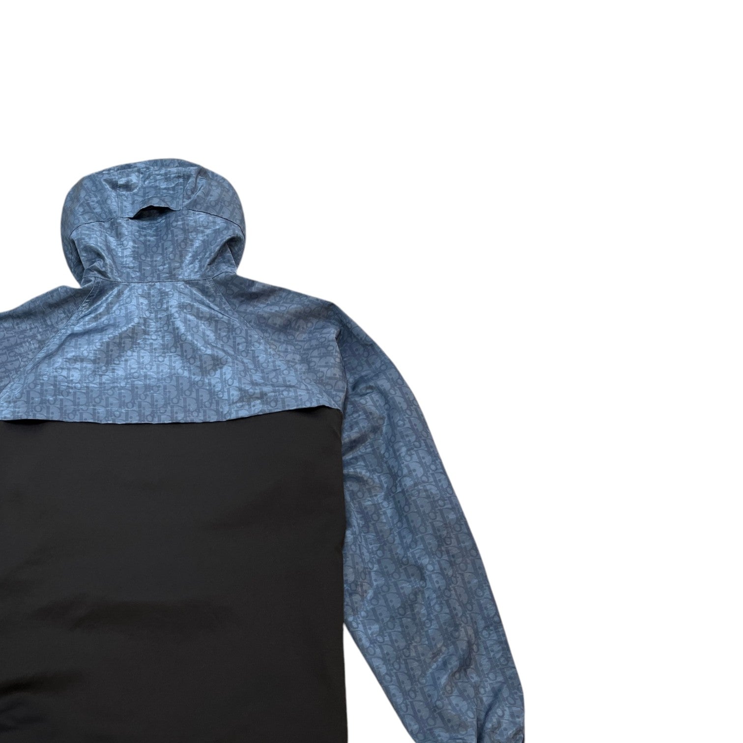 Dior Men's Oblique Jacquard Anorak Windbreaker Navy Size L - Photo 4