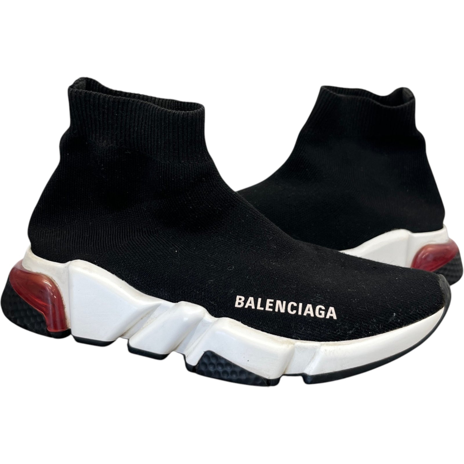 Balenciaga Women's Speed Sock High Trainers Black Size 3 - Photo 3