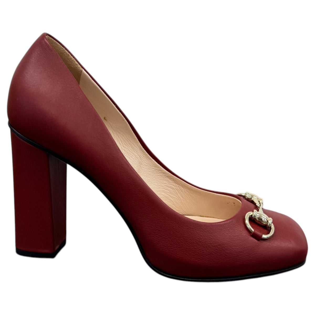 Women's Horsebit Heels Red Size UK 5.5 / EU 38.5 - Photo 1