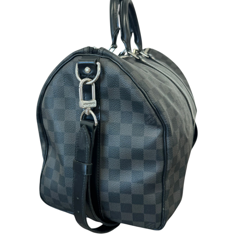 Men's Damier Graphite Keepall Bandoulière 45 Bag Charcoal