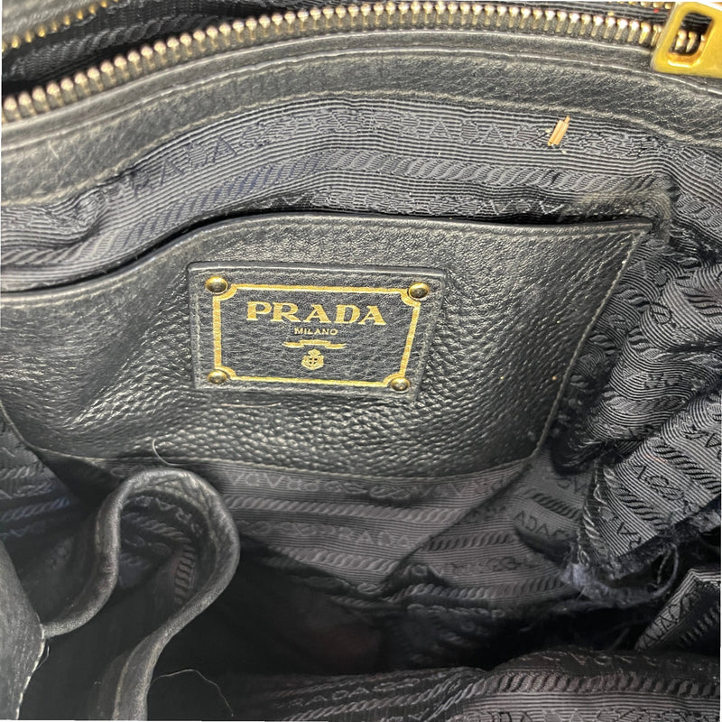 Women's Vitello Daino Tote Bag Black