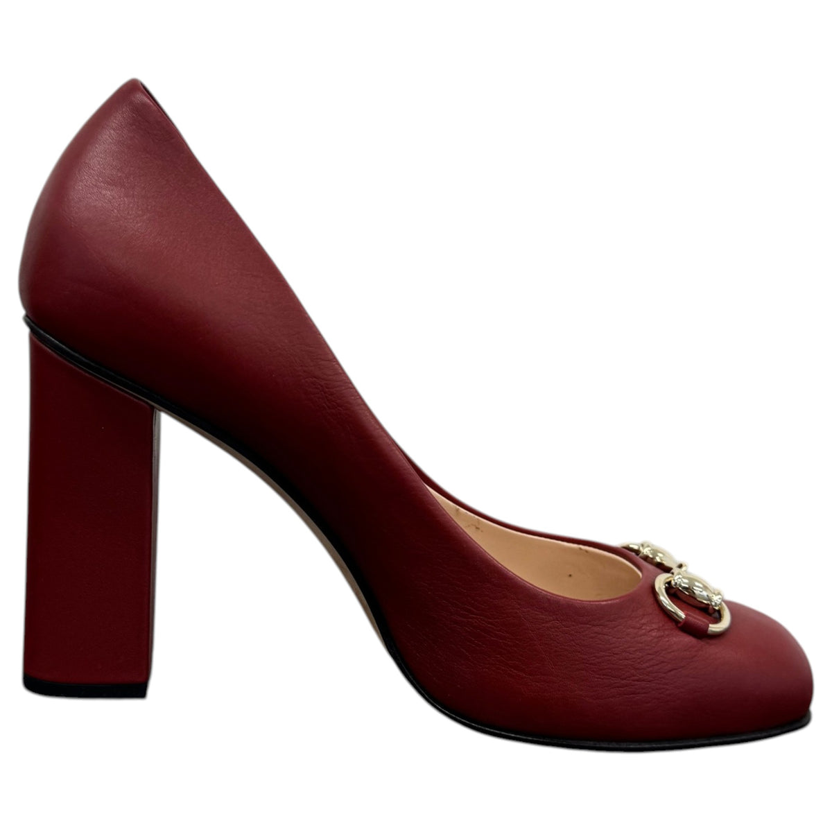 Women's Horsebit Heels Red Size UK 5.5 / EU 38.5 - Photo 4