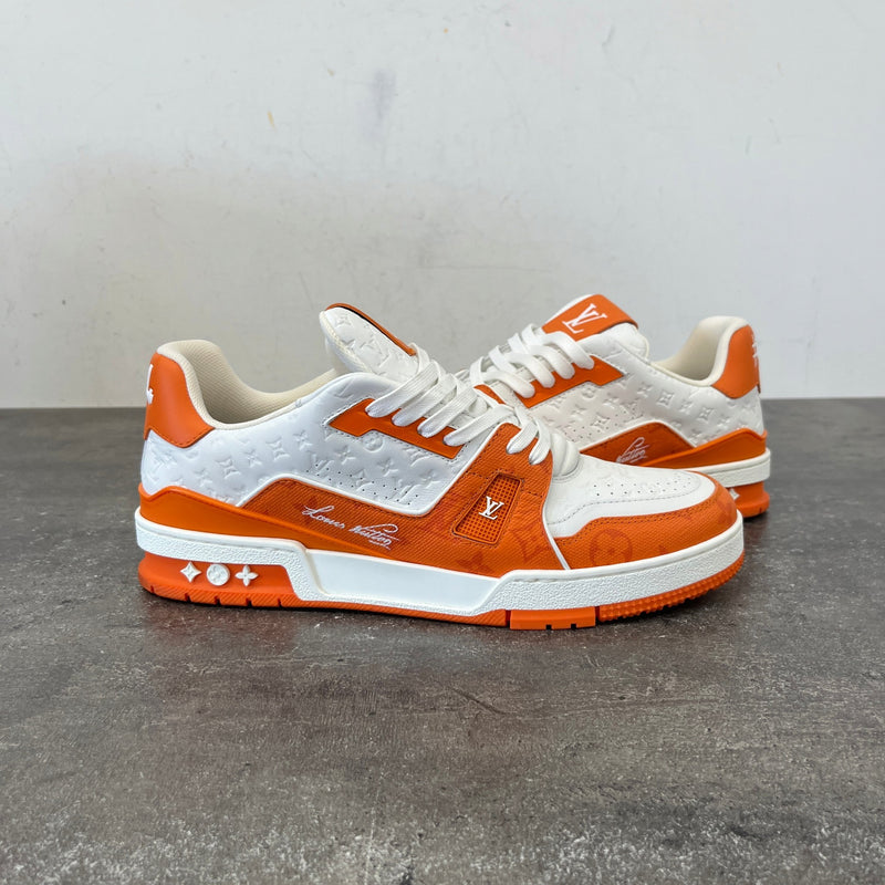 Men's LV Low Trainers Orange Size UK 9 / EU 43