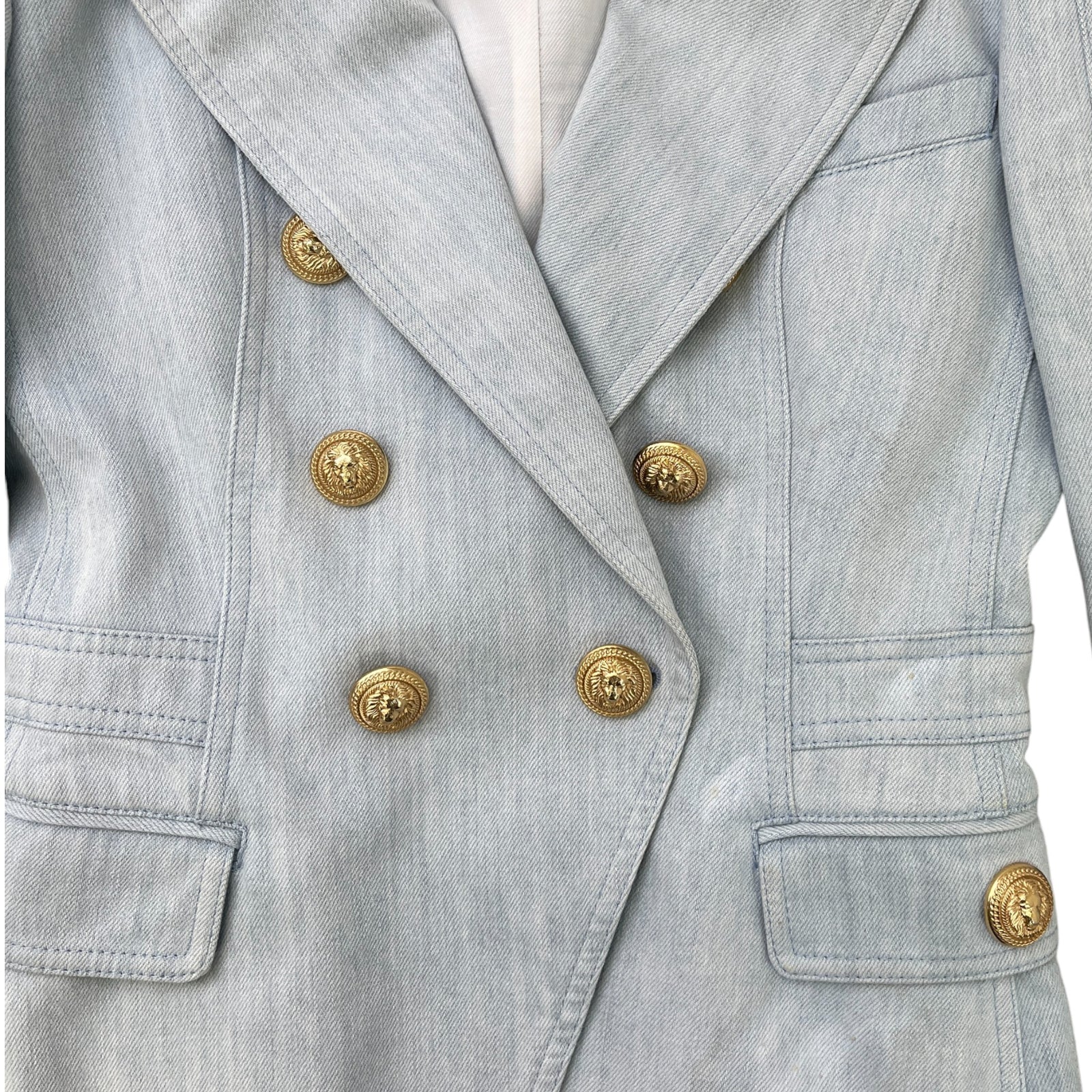 Women's Double Breasted Jacket Blue Size IT 38 / UK 6 - Photo 6