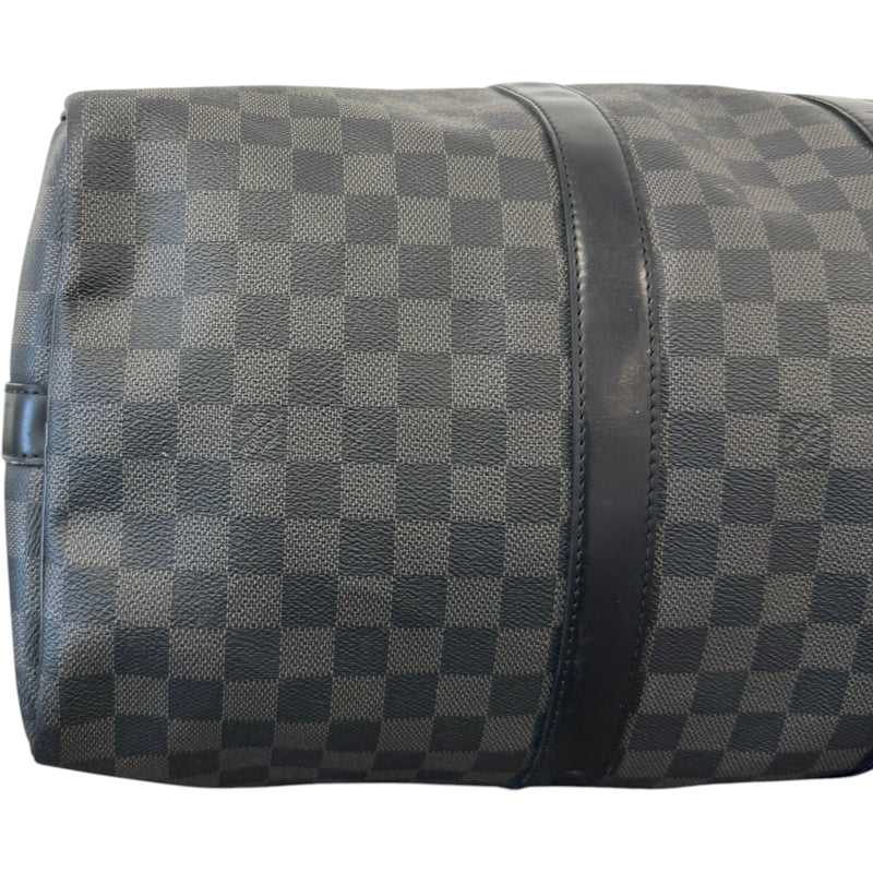 Men's Damier Graphite Keepall Bandoulière 45 Bag Charcoal