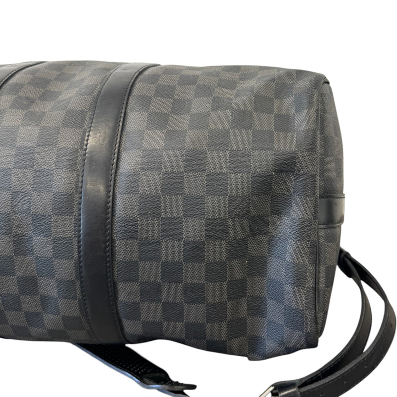 Men's Damier Graphite Keepall Bandoulière 45 Bag Charcoal