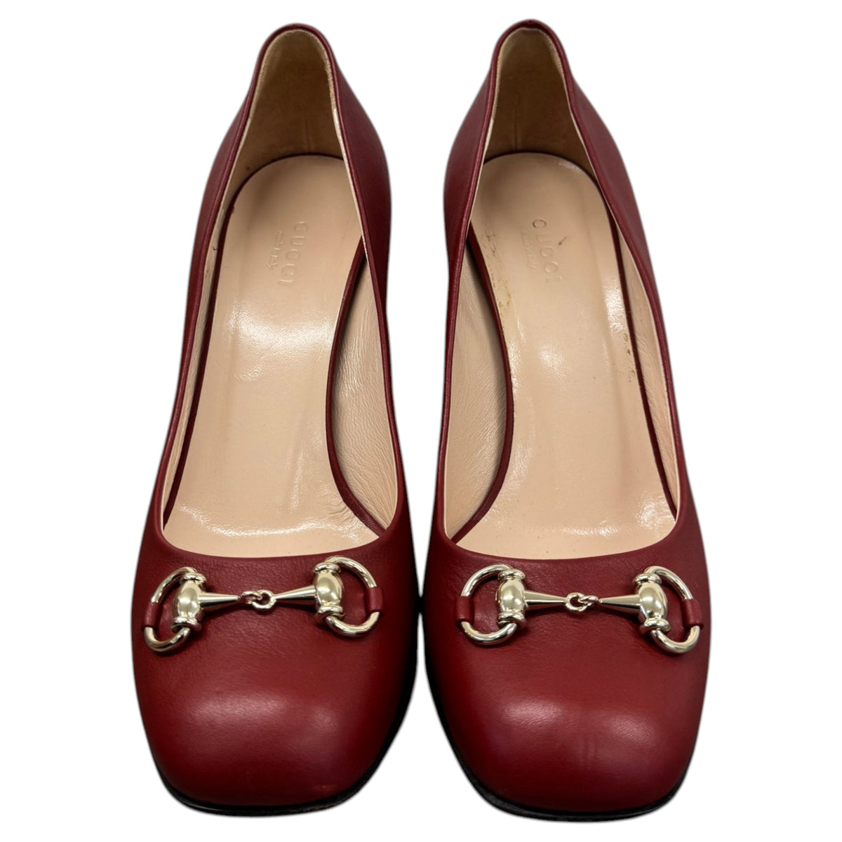 Women's Horsebit Heels Red Size UK 5.5 / EU 38.5 - Photo 6