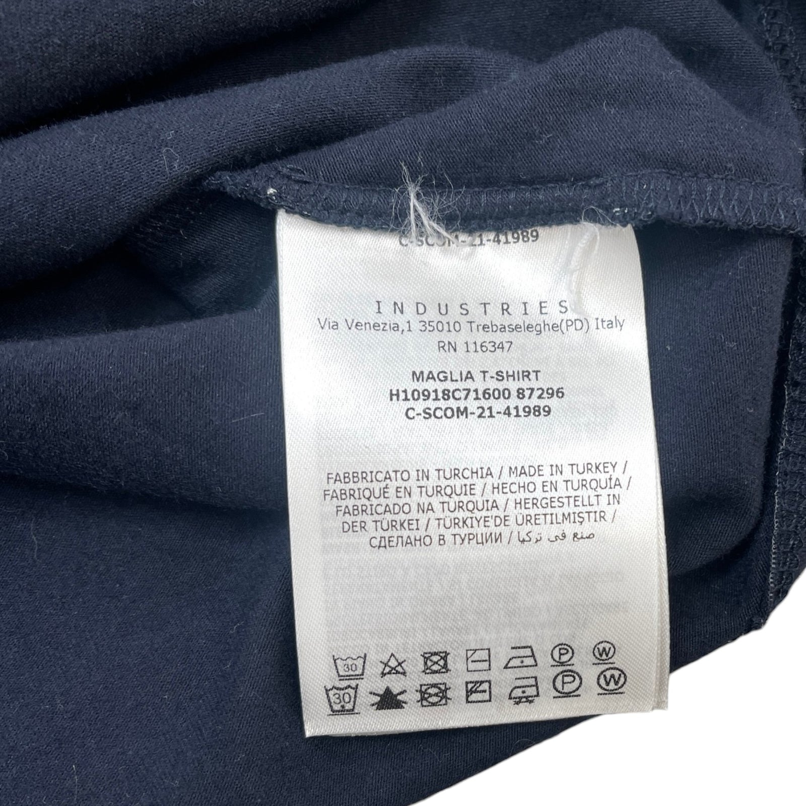 Men's Maglia T-Shirt Navy Size M - Photo 7
