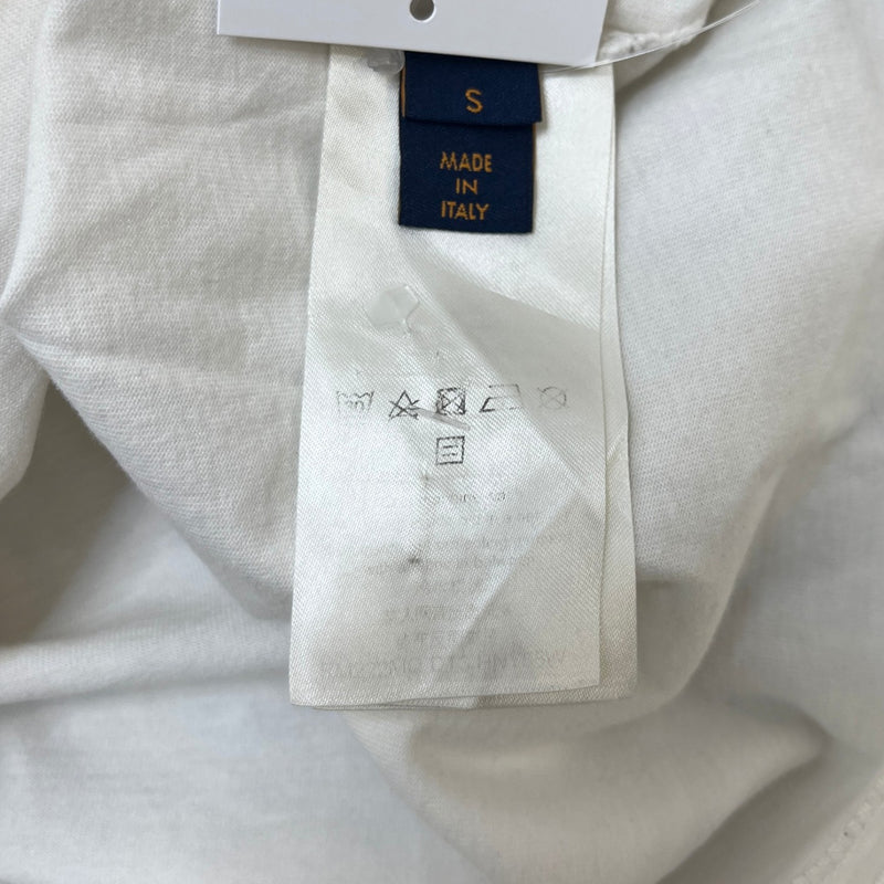 Men's Lv Logo T-Shirt White Size S