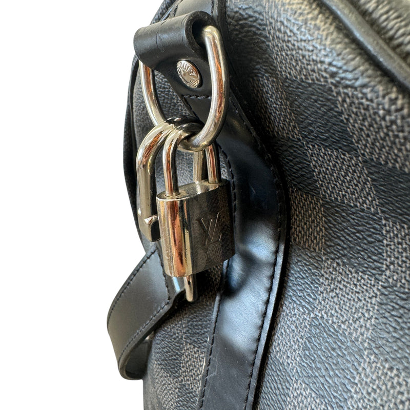 Men's Damier Graphite Keepall Bandoulière 45 Bag Charcoal