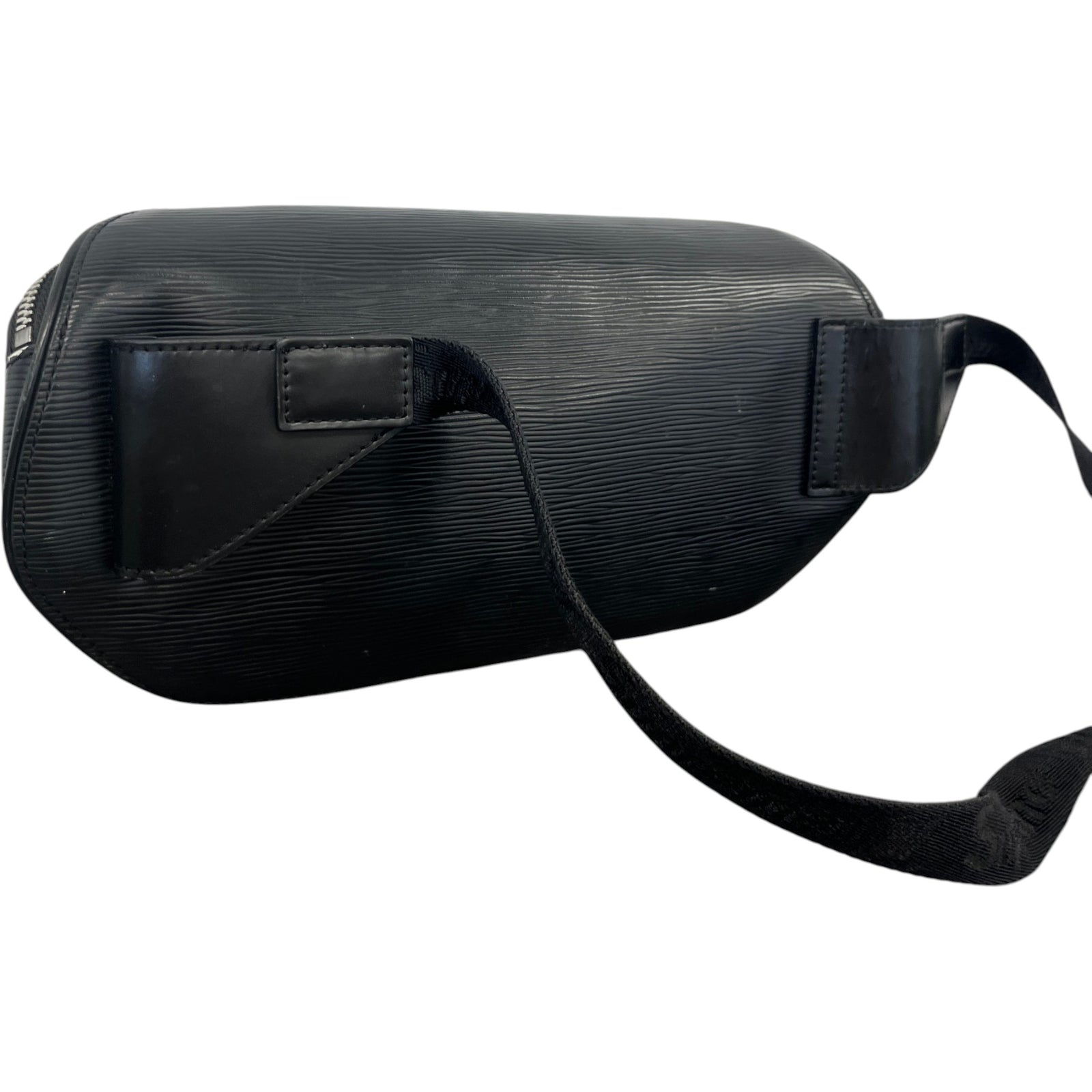 Men's X Supreme Logo Epi Leather Messenger Bag Black - Photo 8