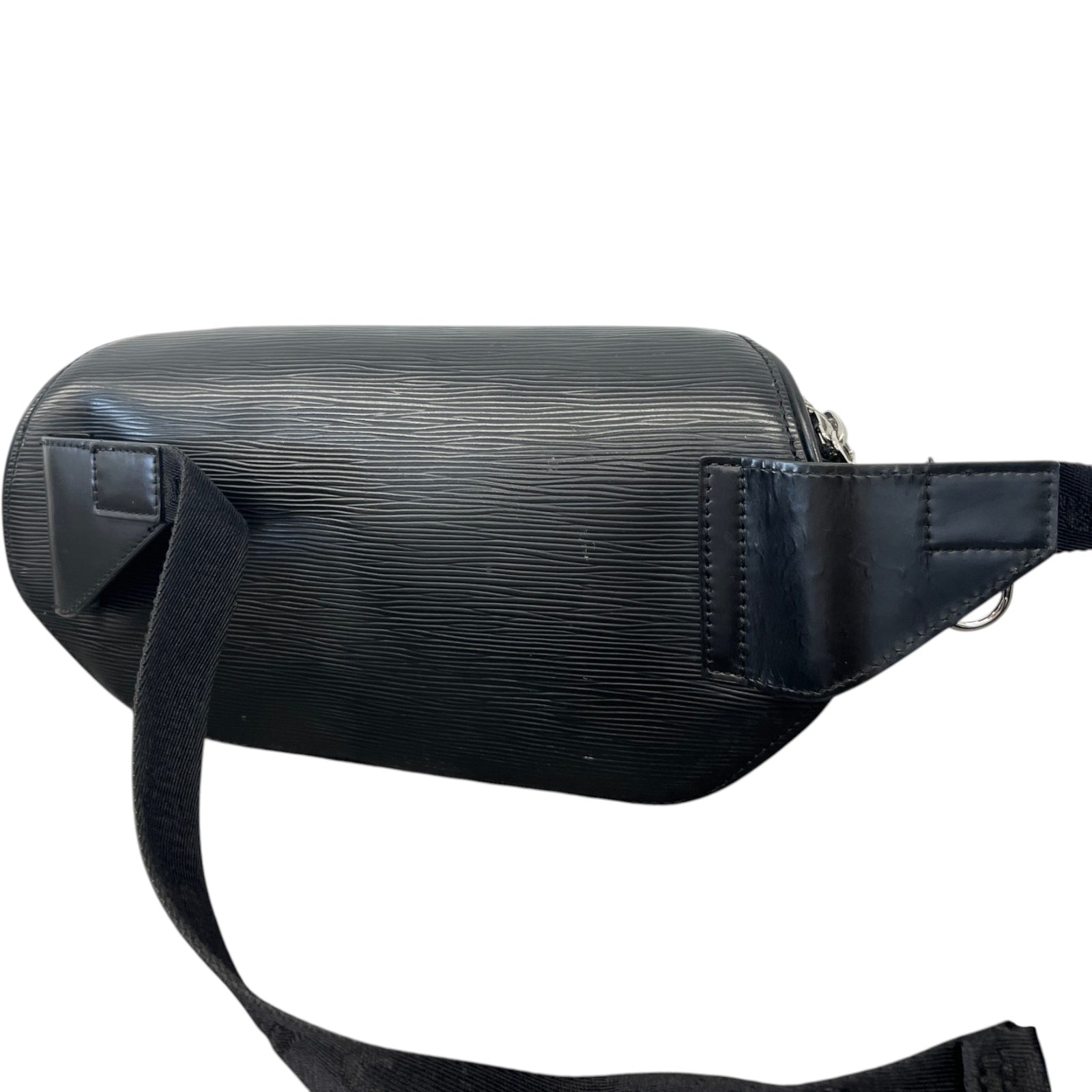 Men's X Supreme Logo Epi Leather Messenger Bag Black - Photo 9
