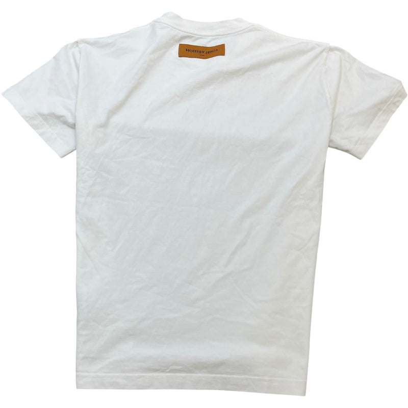 Men's Lv Logo T-Shirt White Size S