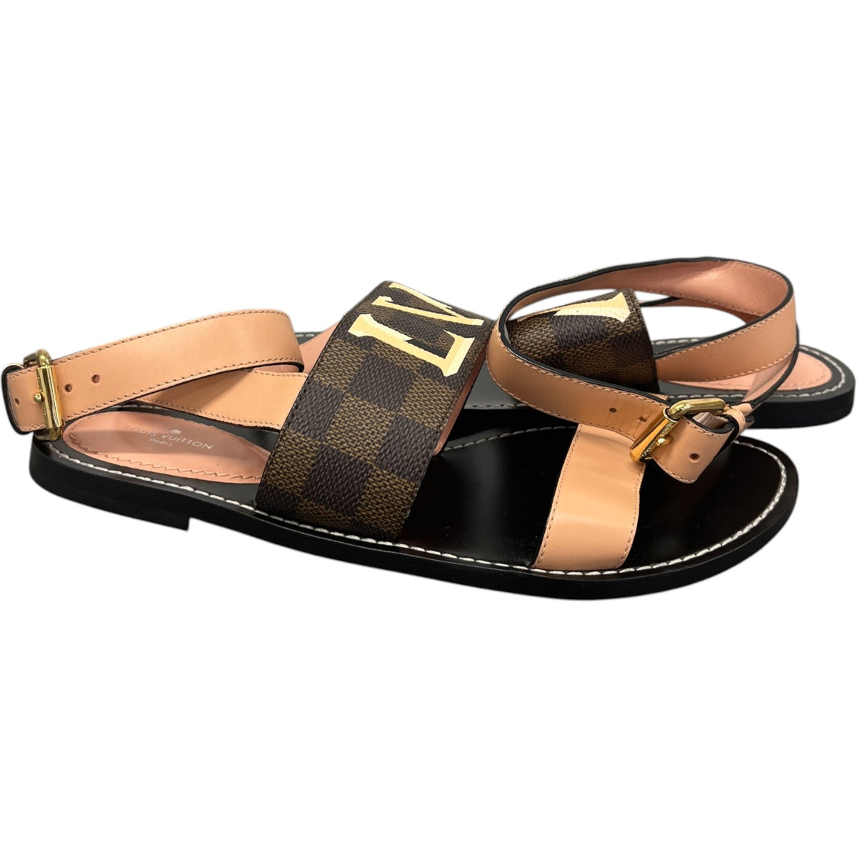 Women's Damier Passenger Sandals Pink Size UK 6 / EU 39 - Photo 2
