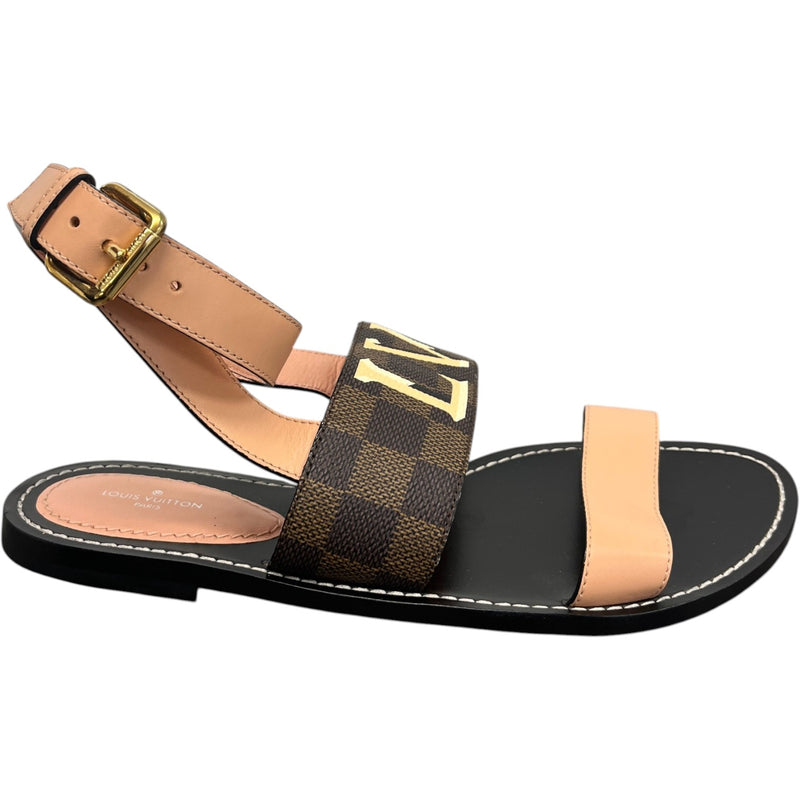 Women's Damier Passenger Sandals Pink Size UK 6 / EU 39