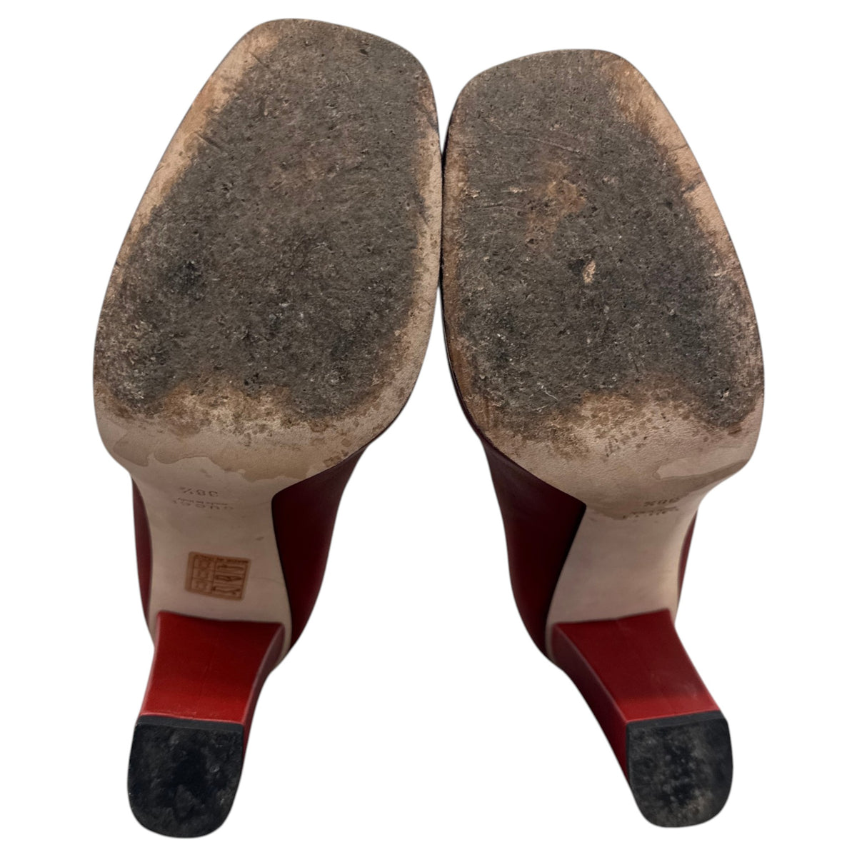 Women's Horsebit Heels Red Size UK 5.5 / EU 38.5 - Photo 10