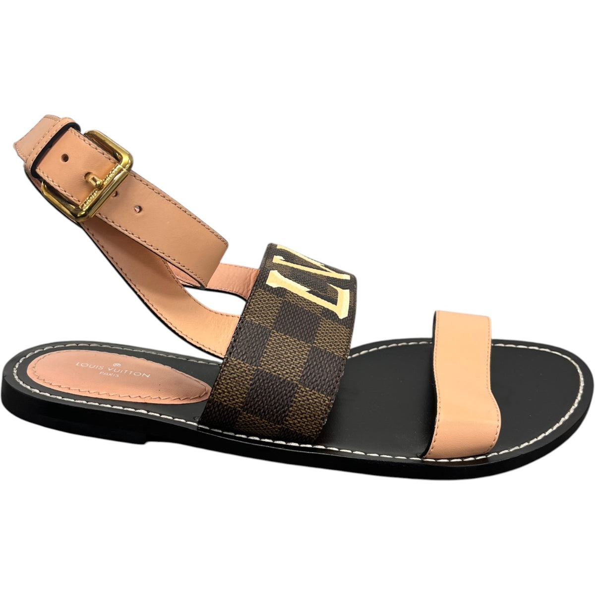 Women's Damier Passenger Sandals Pink Size UK 6 / EU 39 - Photo 4