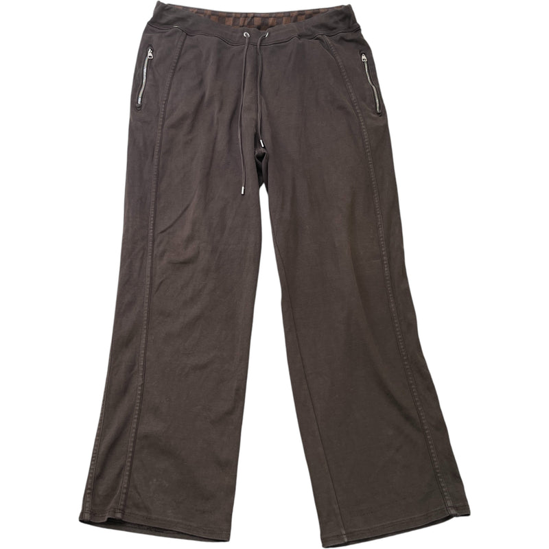 Men's Damier Ebene Lv Embossed Joggers Brown Size XL