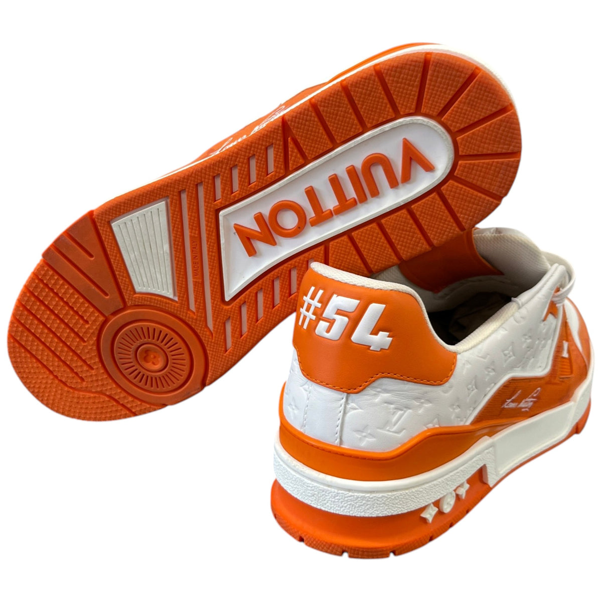Men's LV Low Trainers Orange Size UK 9 / EU 43 - Photo 10