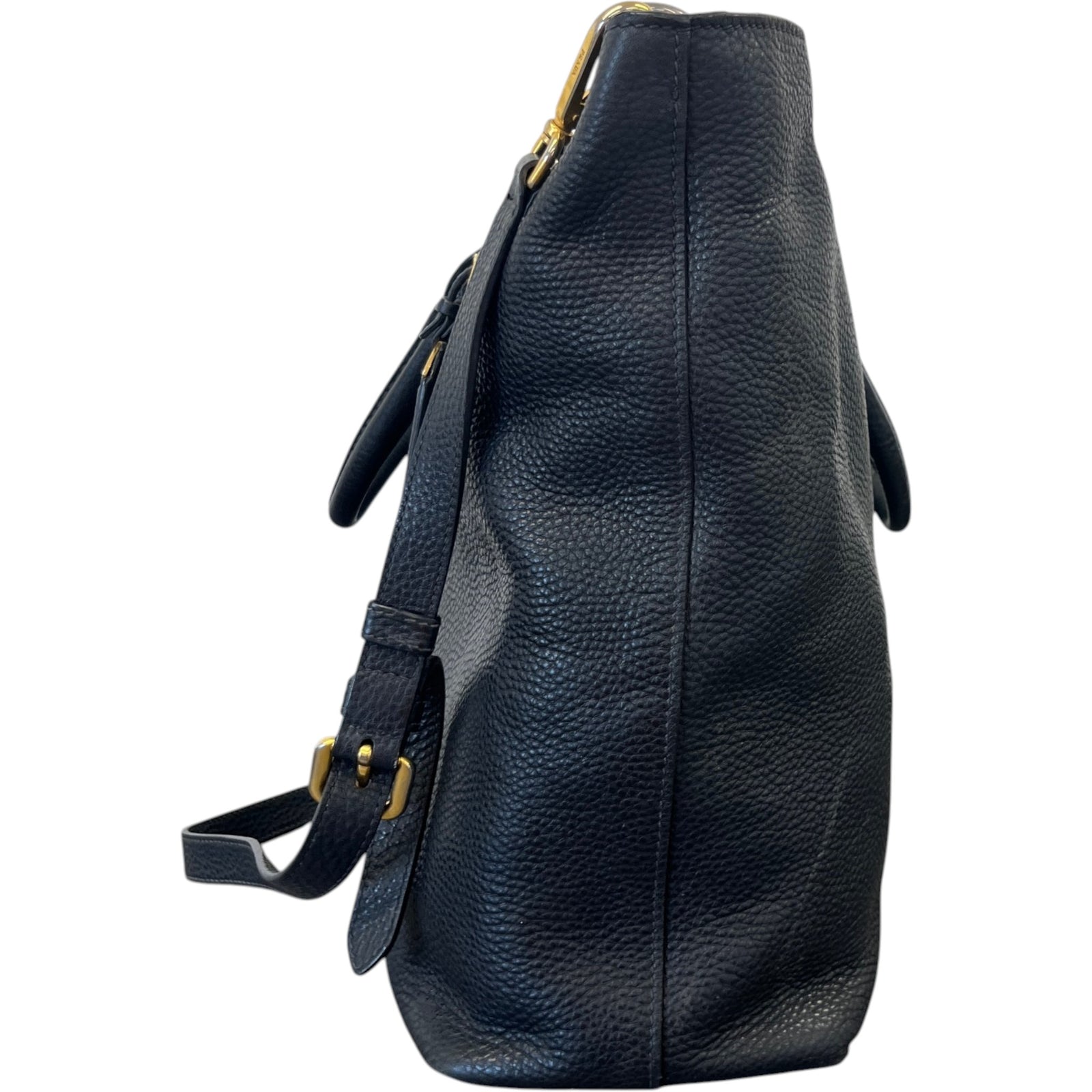 Women's Vitello Daino Tote Bag Black - Photo 7