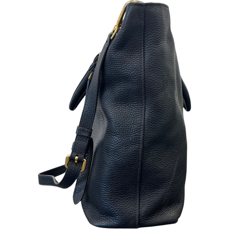 Women's Vitello Daino Tote Bag Black