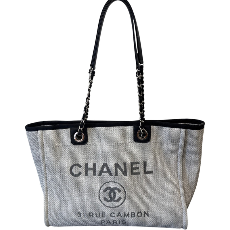 Women's Canvas Deauville Tote Bag Grey