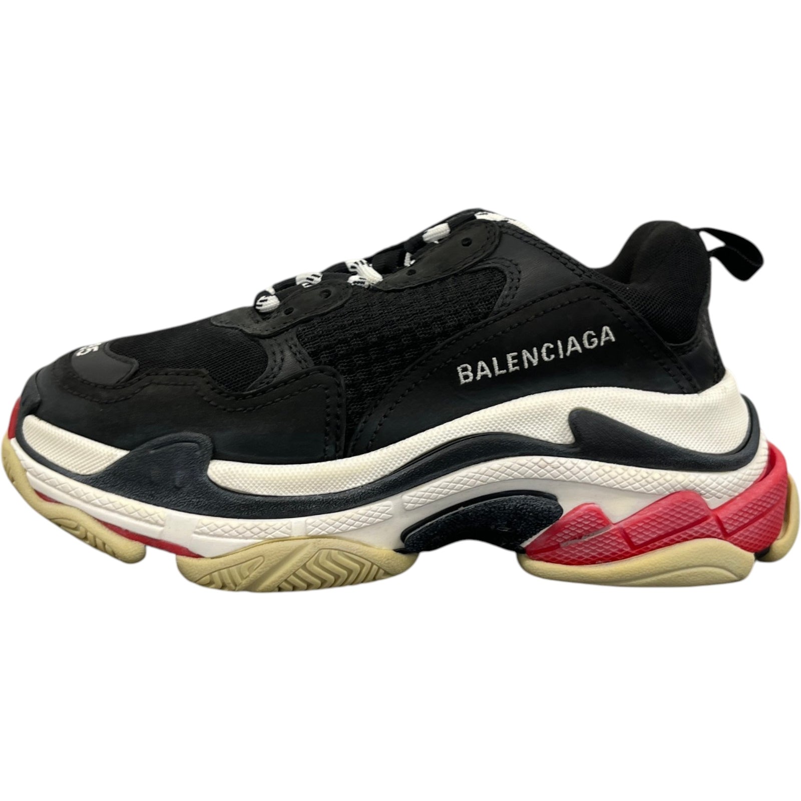 Balenciaga Women's Triple S Low Trainers Black Size 2 - Photo 5